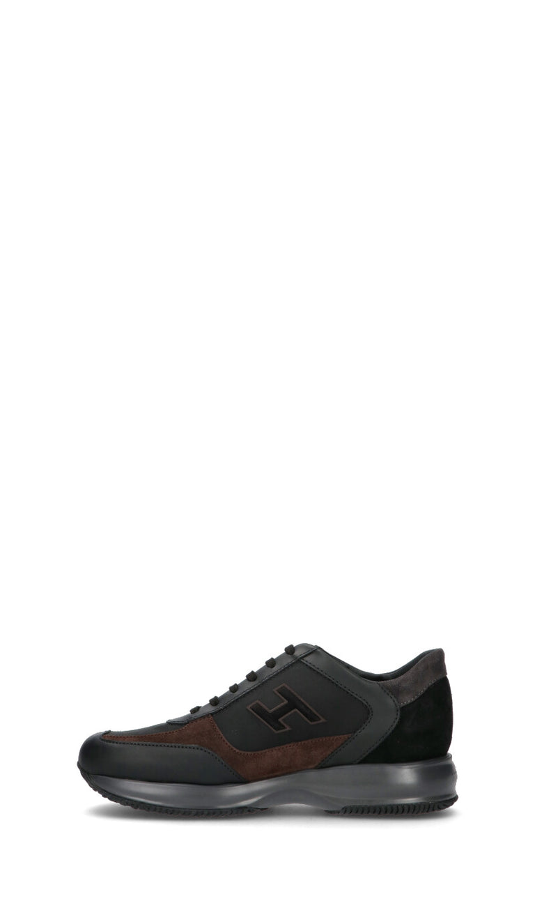 HOGAN - INTERACTIVE Sneaker uomo nera in pelle