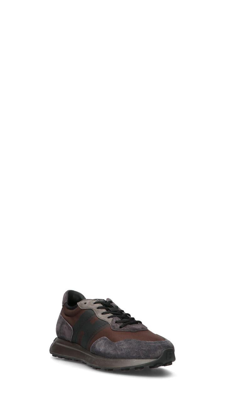 HOGAN Sneaker uomo marrone/nera in pelle