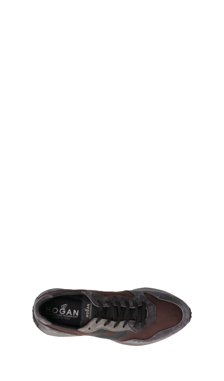 HOGAN Sneaker uomo marrone/nera in pelle