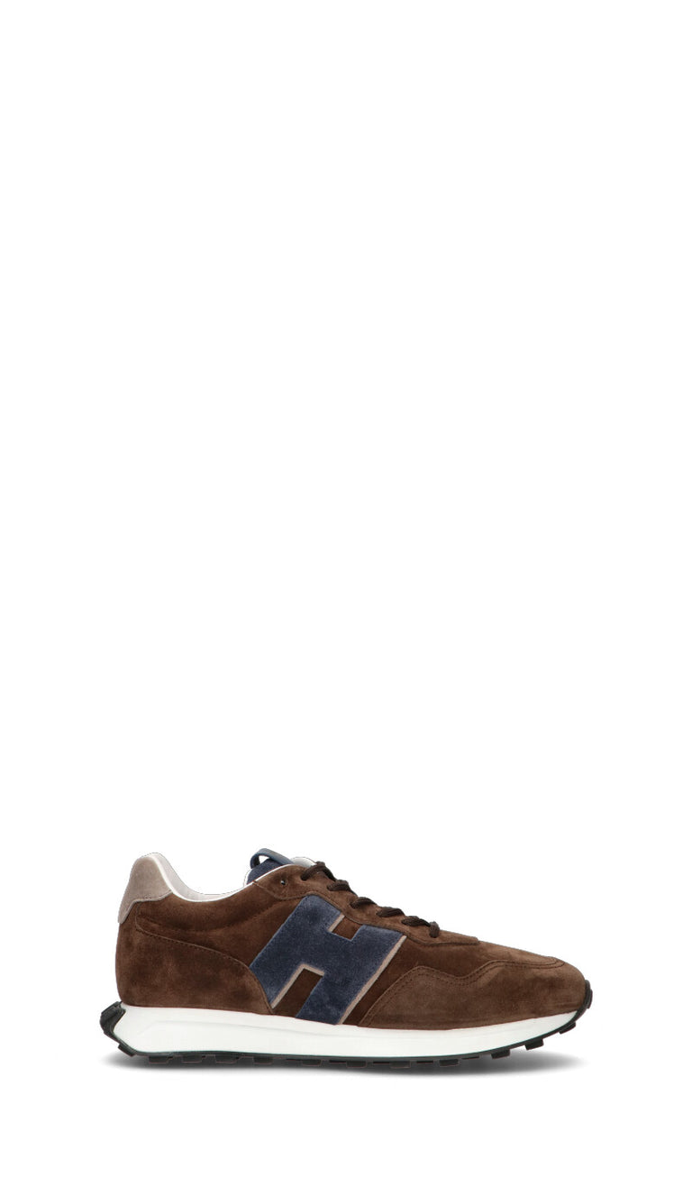 HOGAN Sneaker uomo marrone in suede