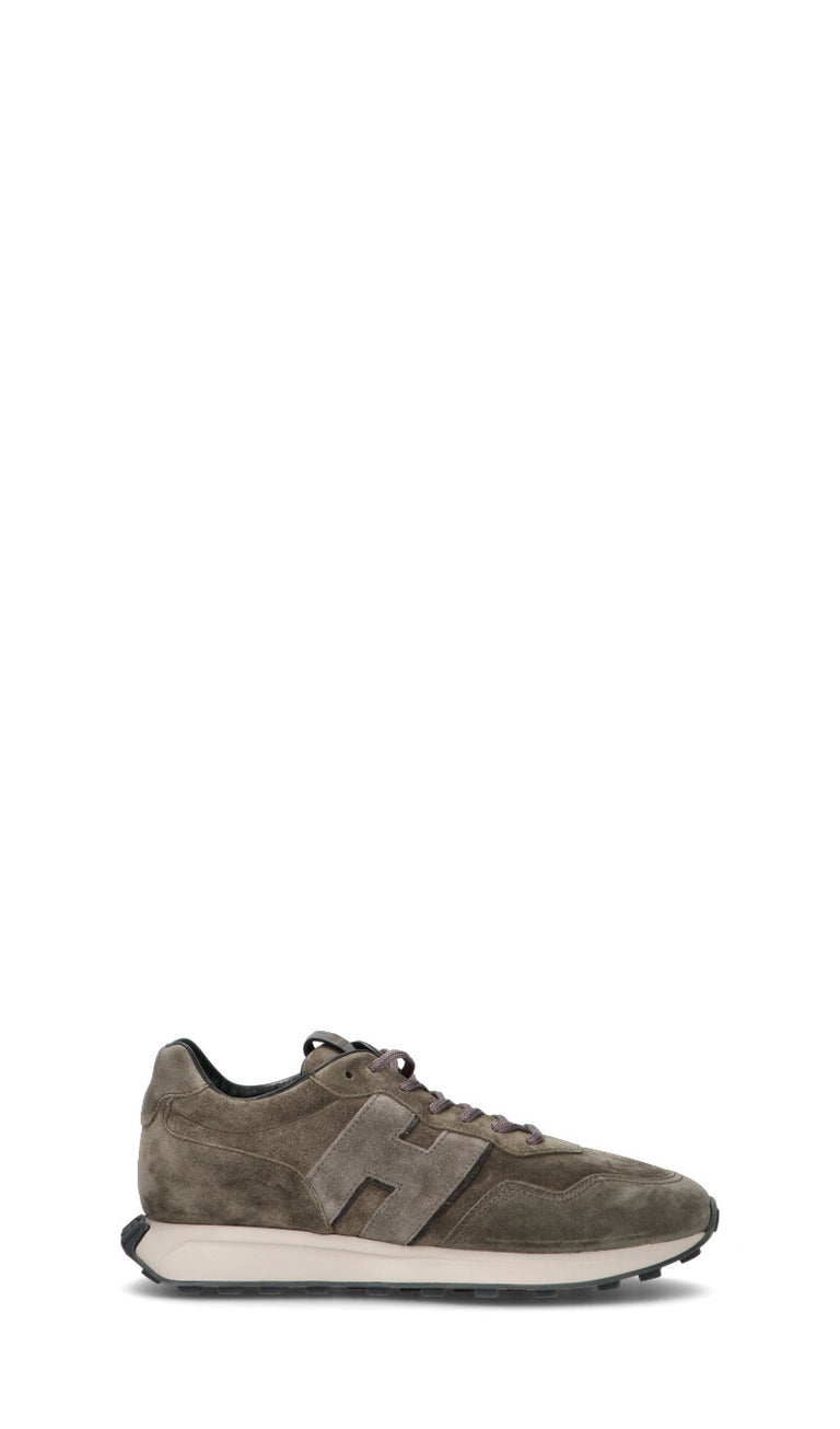 HOGAN Sneaker uomo grigia in suede