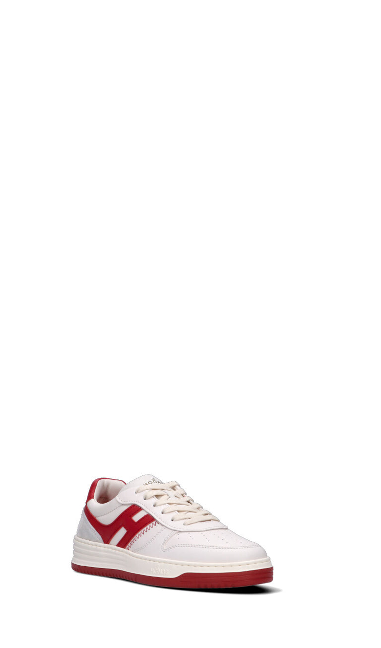 HOGAN Sneaker uomo bianca/rossa in pelle