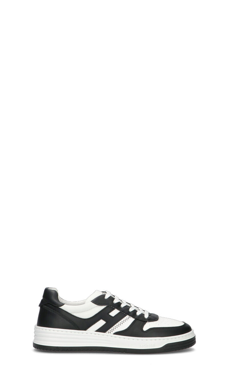 HOGAN Sneaker uomo bianca/nera in pelle