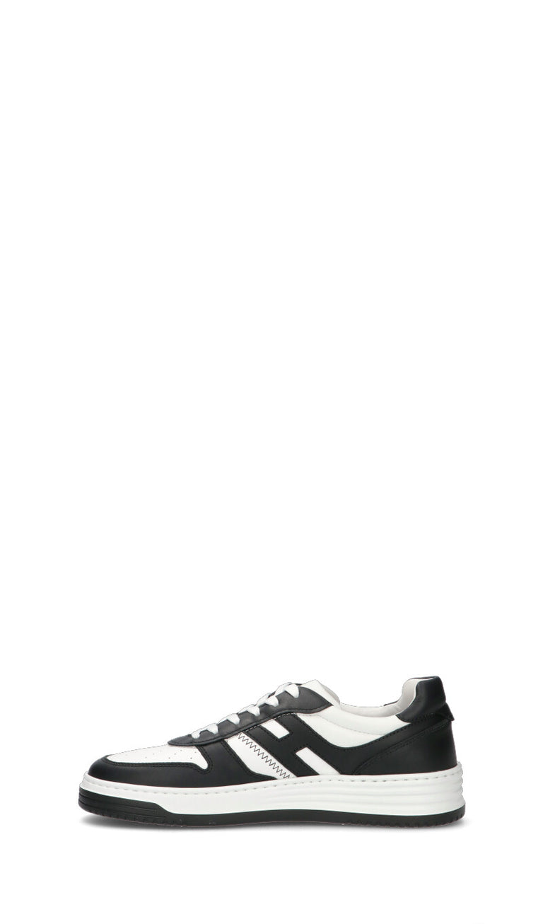 HOGAN Sneaker uomo bianca/nera in pelle