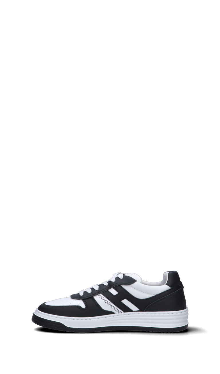 HOGAN Sneaker uomo bianca/nera in pelle