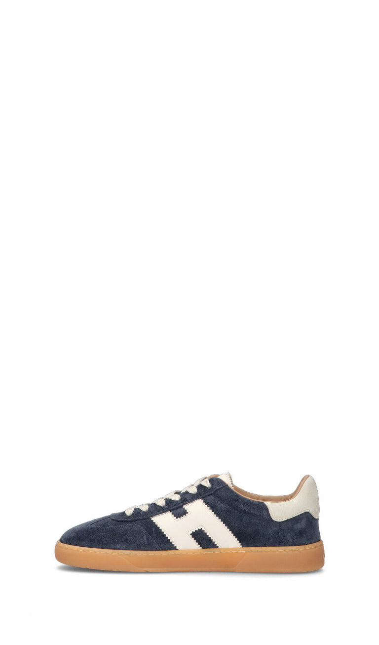 HOGAN Sneaker uomo blu in suede