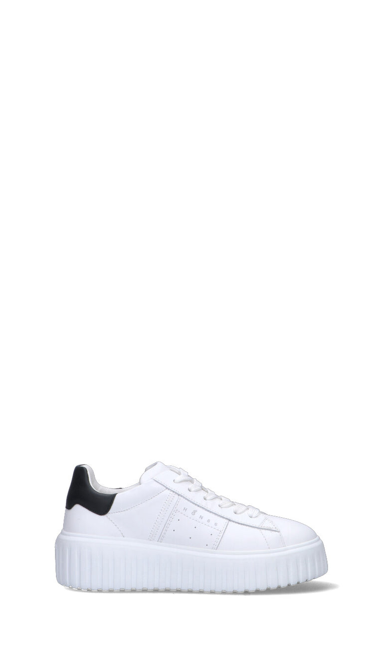 HOGAN - H-STRIPES Sneaker donna bianca/nera in pelle