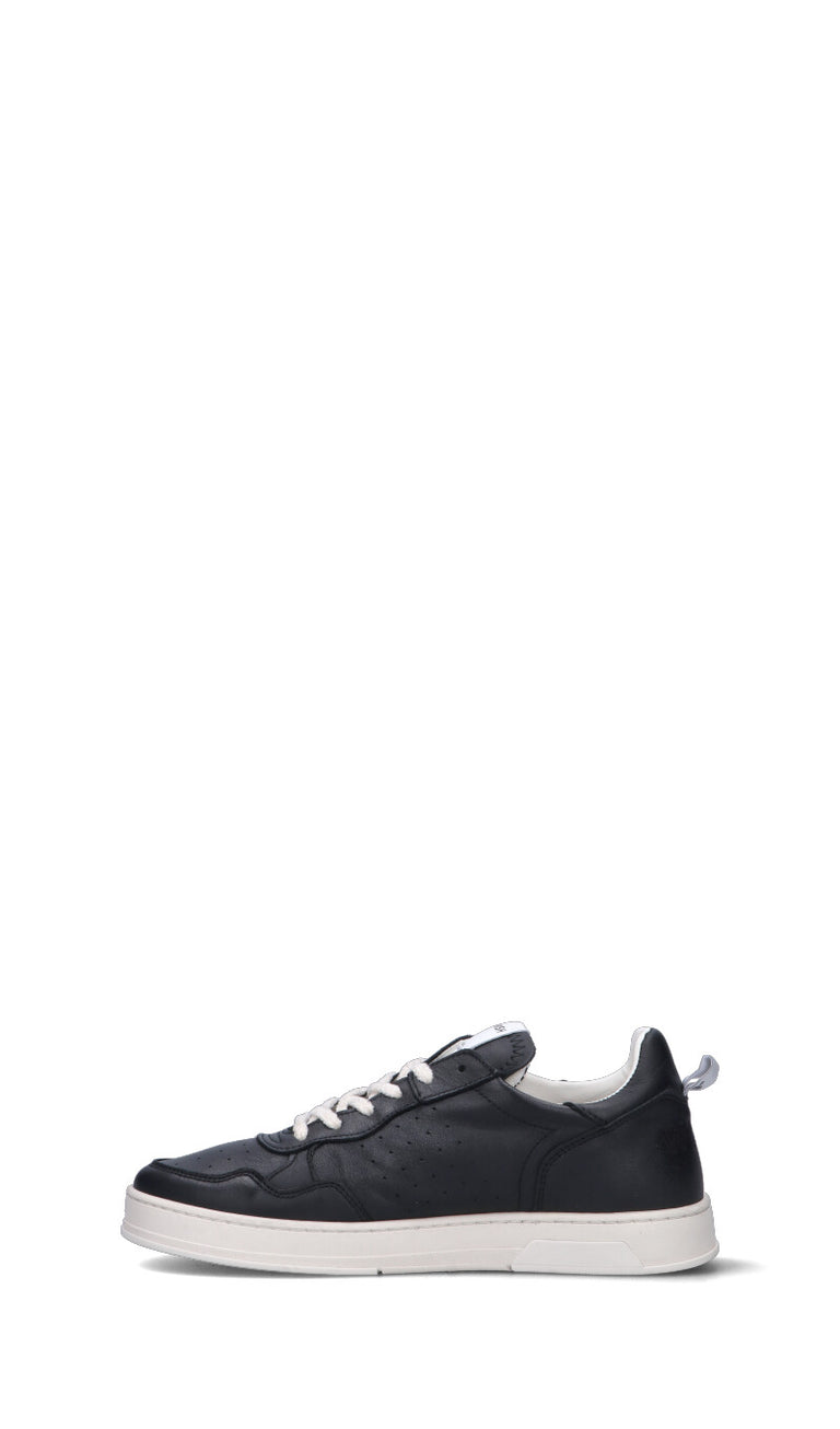 WOMSH Sneaker uomo nera in pelle