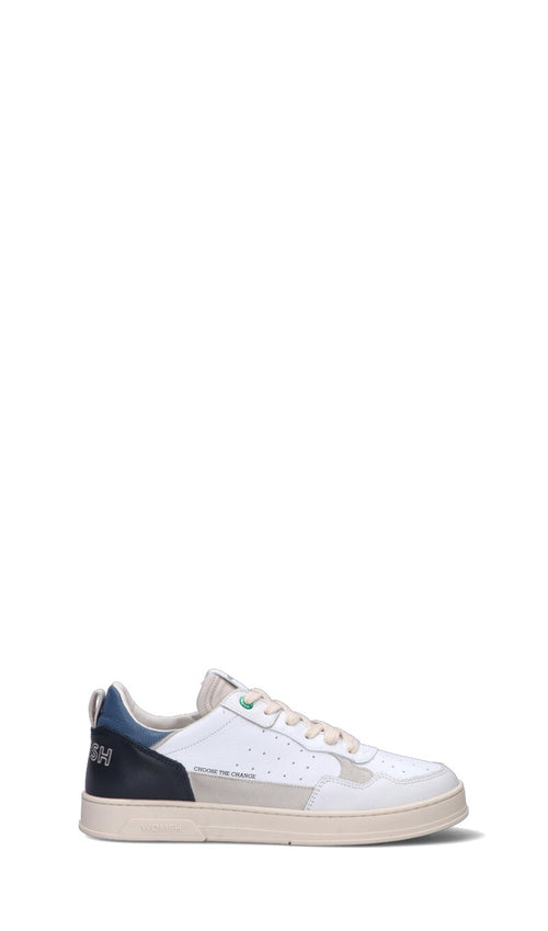 WOMSH Sneaker uomo bianca in pelle