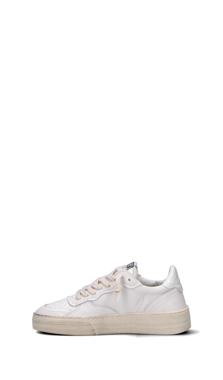 QUATTROBARRADODICI Sneaker donna bianca in pelle