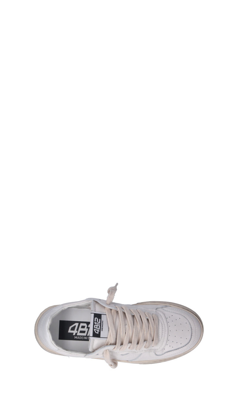 QUATTROBARRADODICI Sneaker donna bianca in pelle