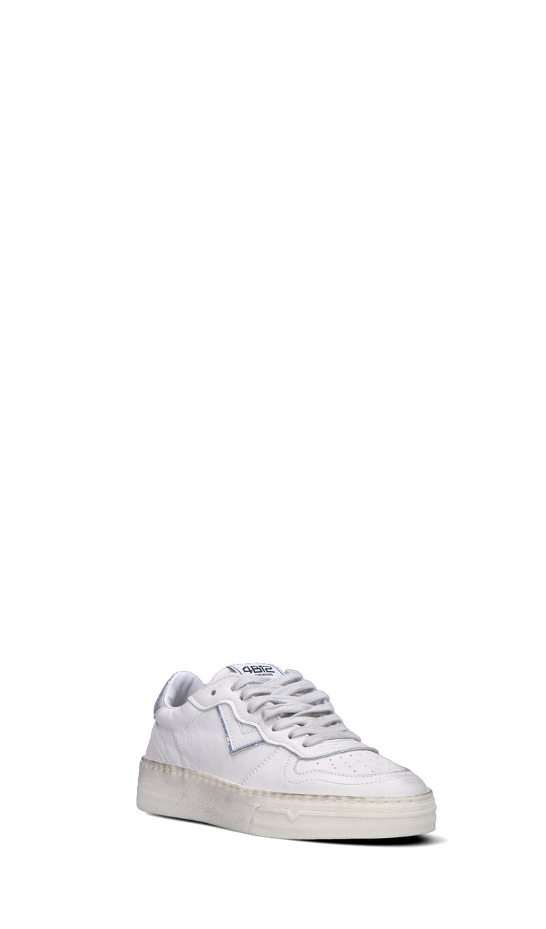 QUATTROBARRADODICI Sneaker donna bianca in pelle