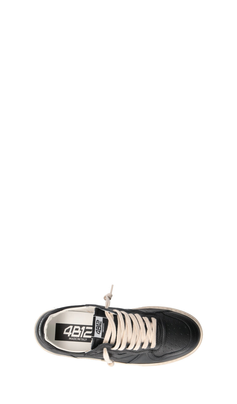 QUATTROBARRADODICI Sneaker donna nera in pelle