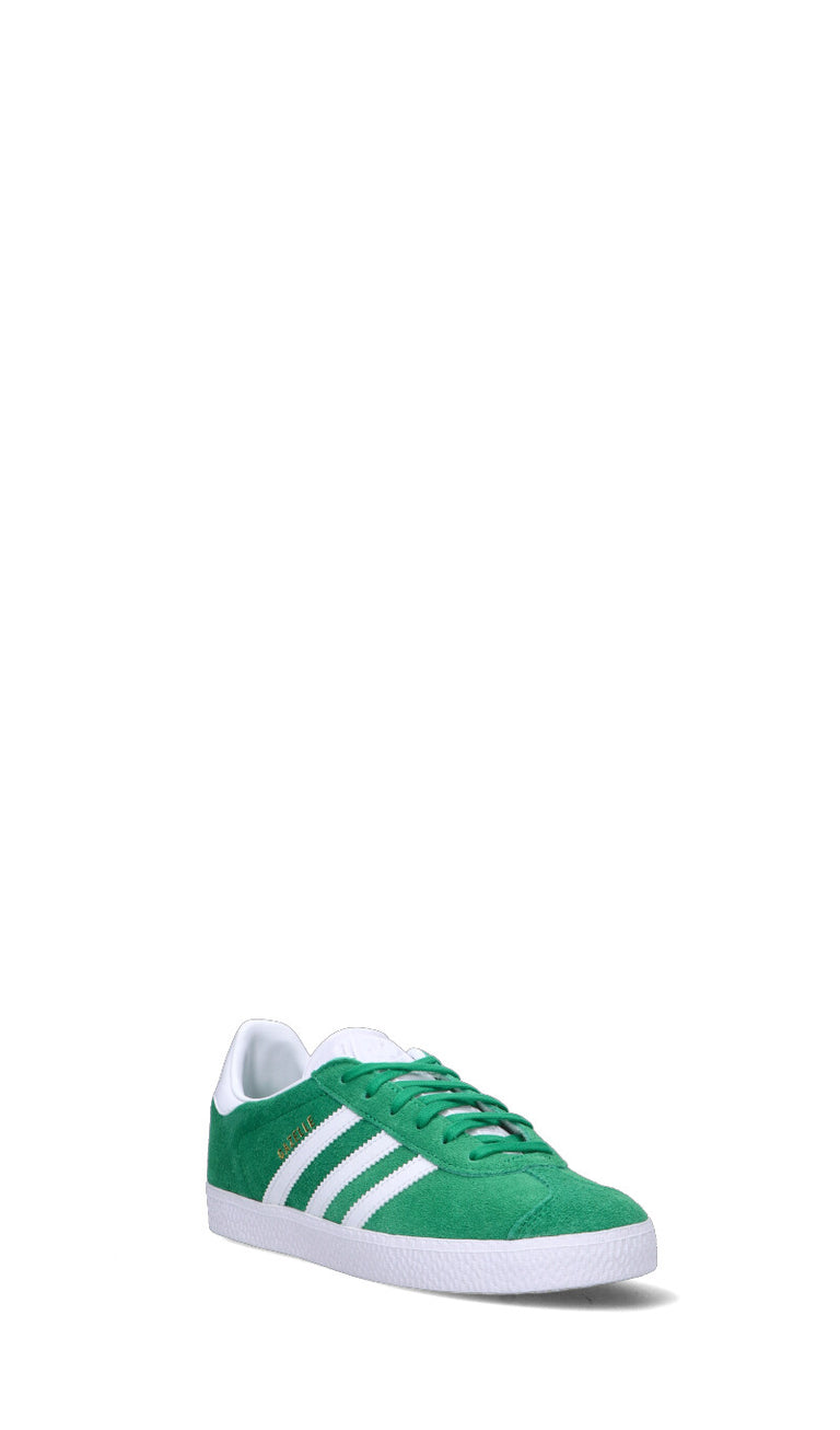 ADIDAS GAZZELLE Sneaker ragazzo verde/bianca in suede