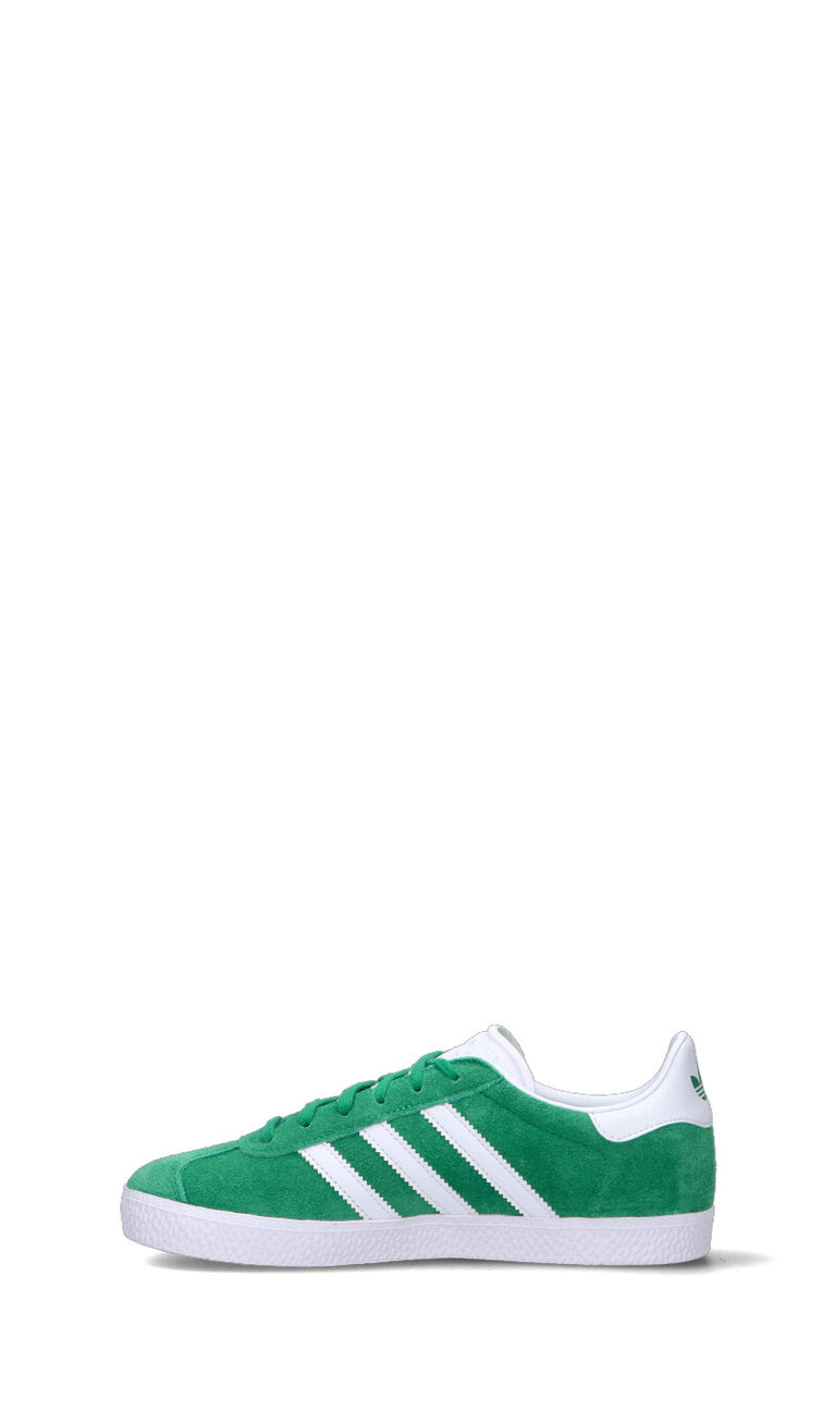 ADIDAS GAZZELLE Sneaker ragazzo verde/bianca in suede