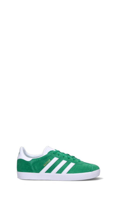 ADIDAS GAZZELLE Sneaker ragazzo verde/bianca in suede