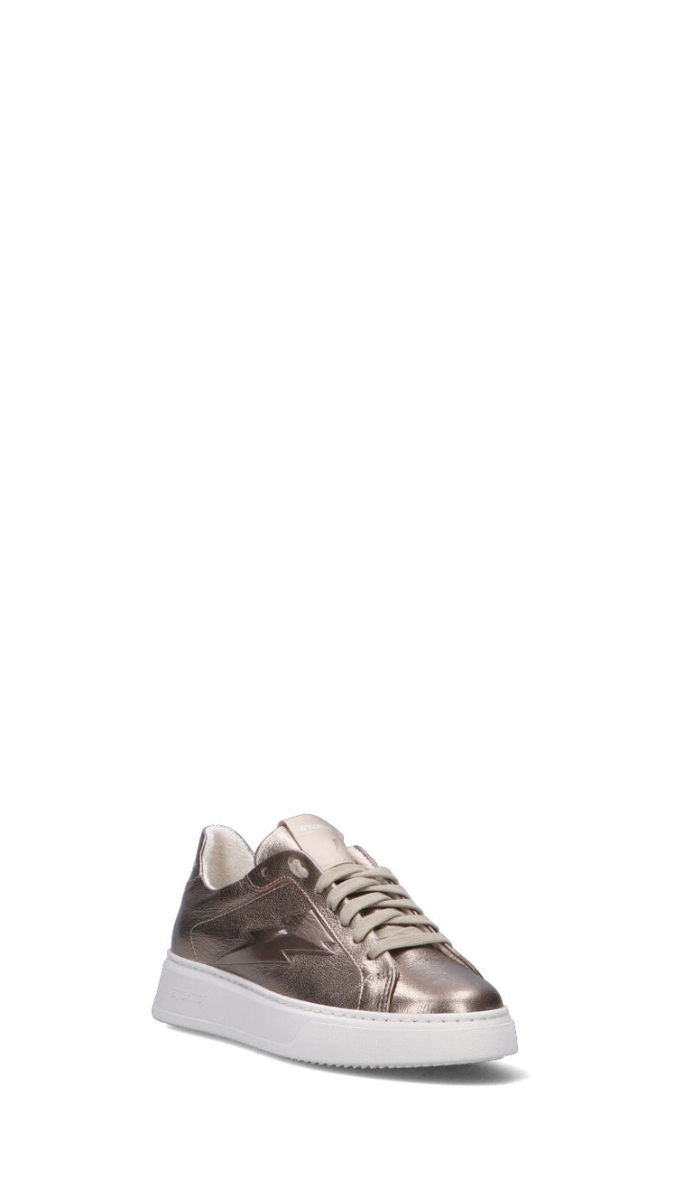 STOKTON Sneaker donna grigia in pelle