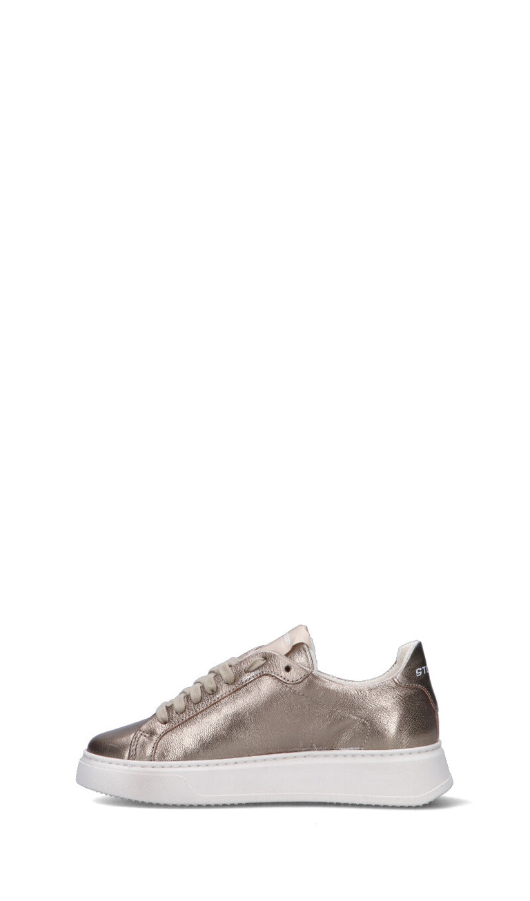 STOKTON Sneaker donna grigia in pelle