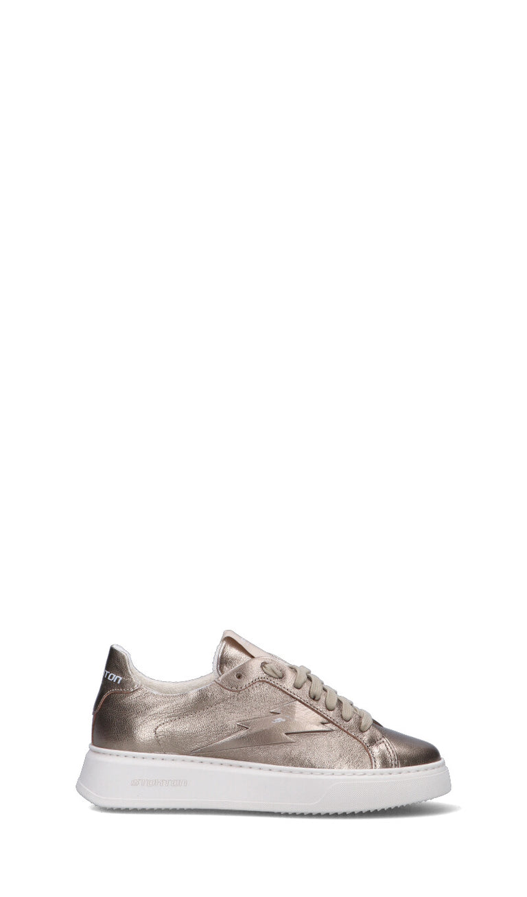 STOKTON Sneaker donna grigia in pelle