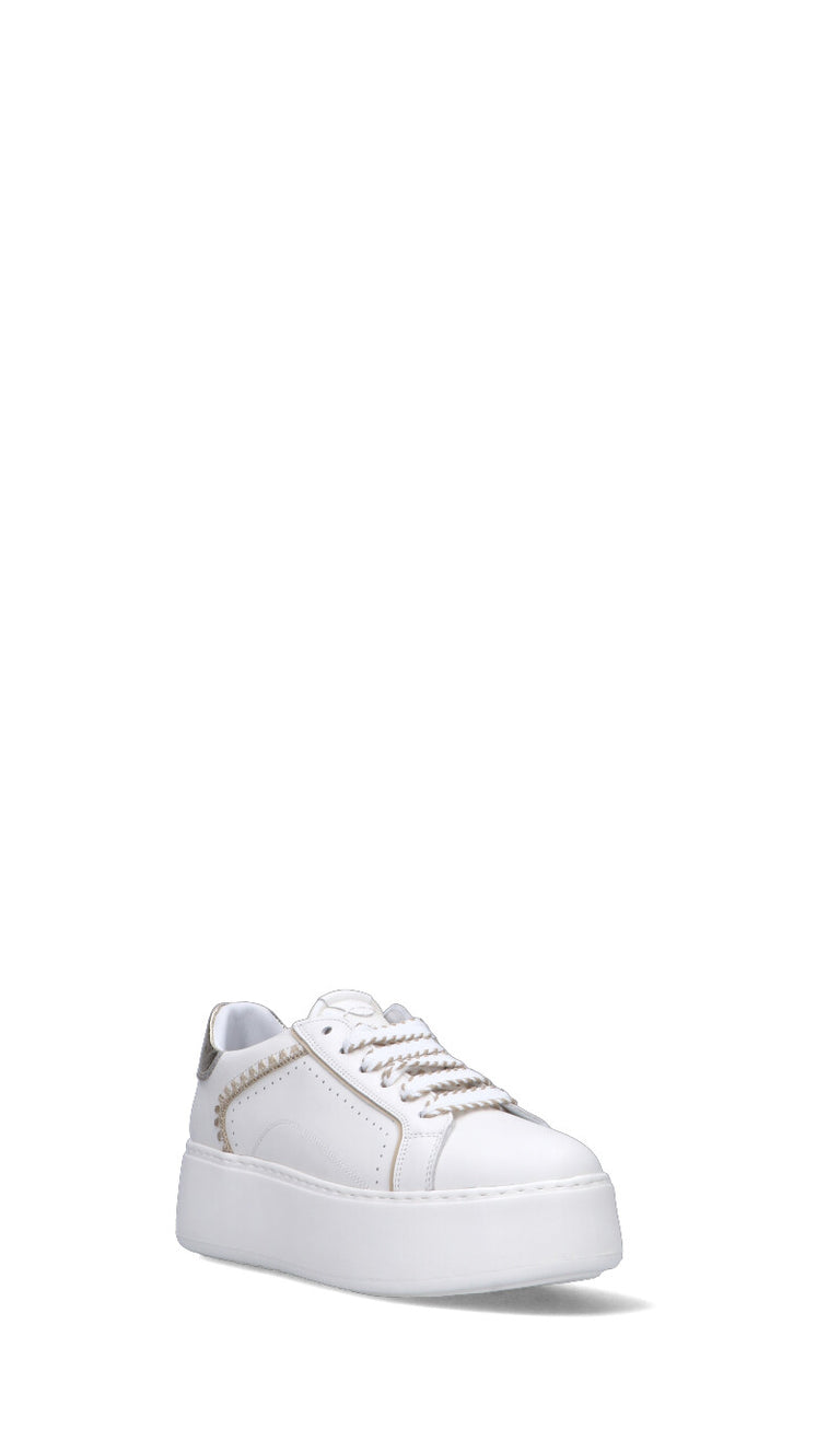 JANET&JANET Sneaker donna bianca in pelle