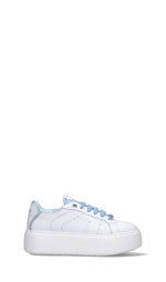 JANET&JANET Sneaker donna bianca/azzurra in pelle