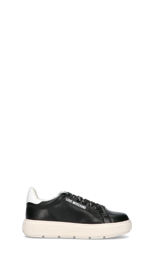 LOVE MOSCHINO Sneaker donna nera in pelle