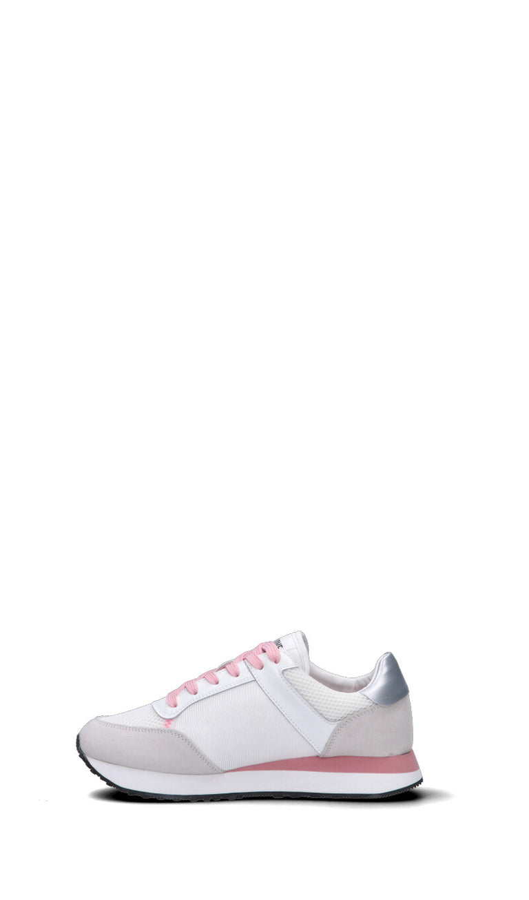 LOVE MOSCHINO Sneaker donna bianca/beige/rosa/argento