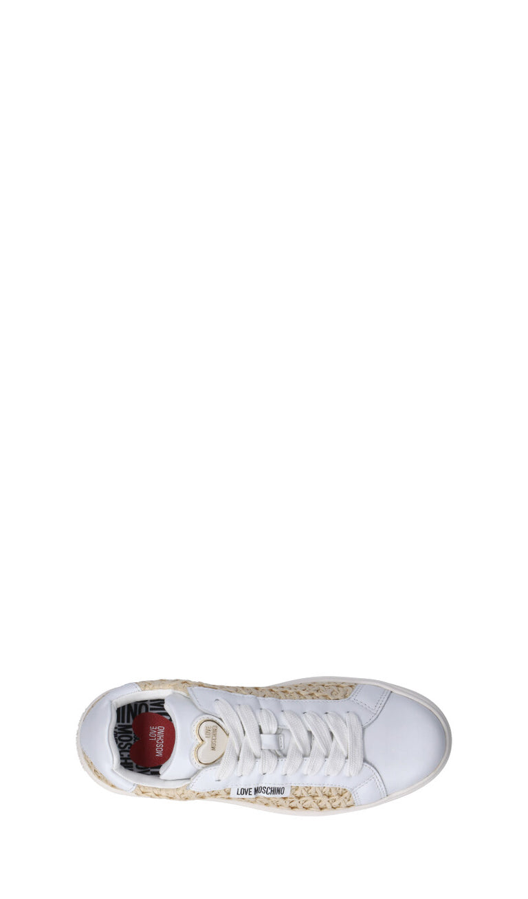 LOVE MOSCHINO Sneaker donna bianca/beige