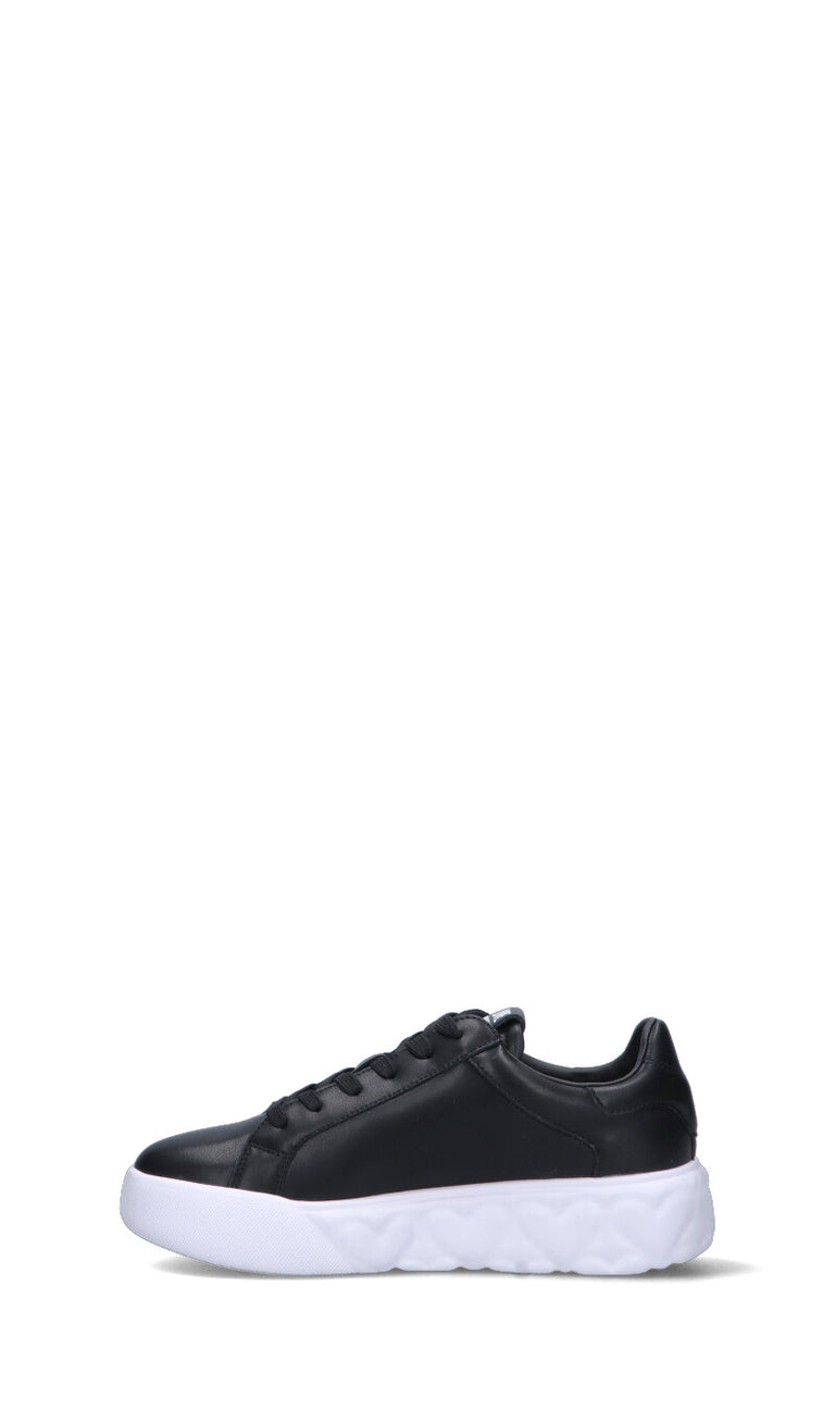 LOVE MOSCHINO Sneaker donna nera in pelle