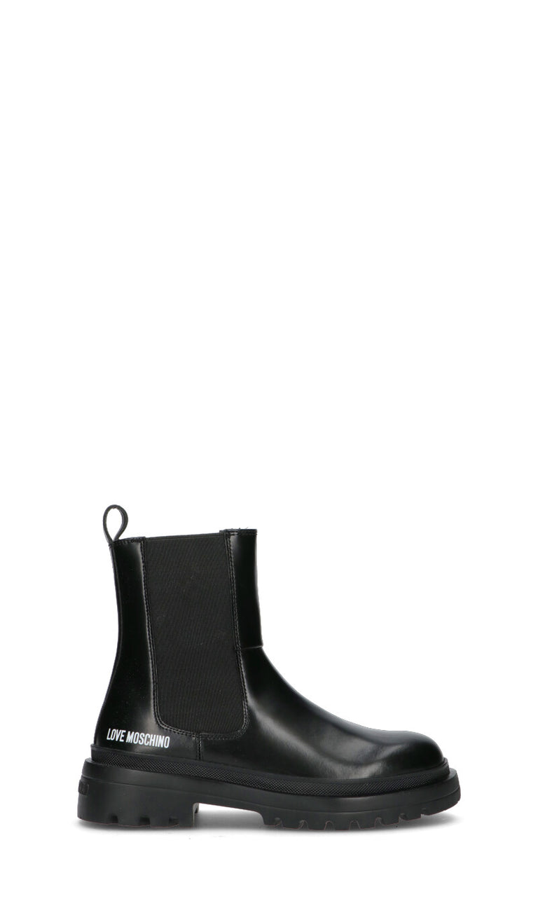 LOVE MOSCHINO Beatles donna nero in pelle