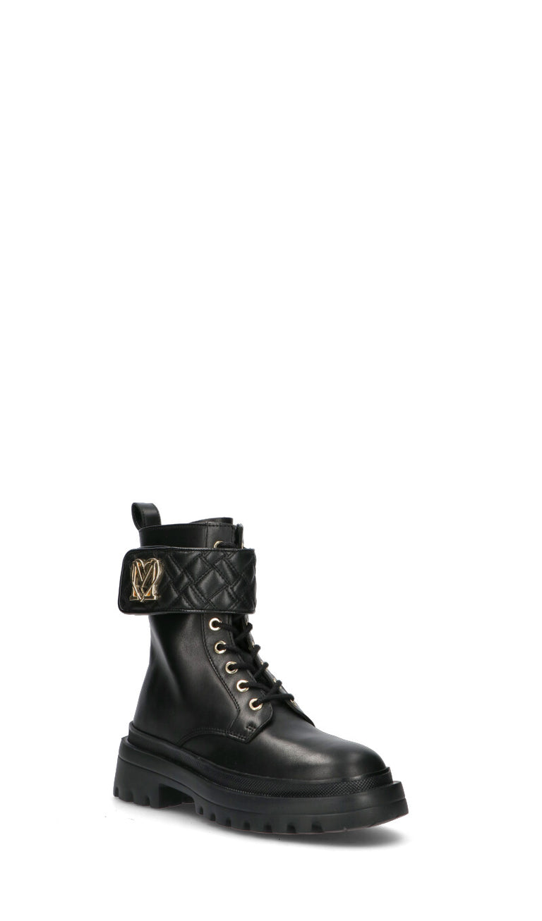 LOVE MOSCHINO Anfibio donna nero in pelle