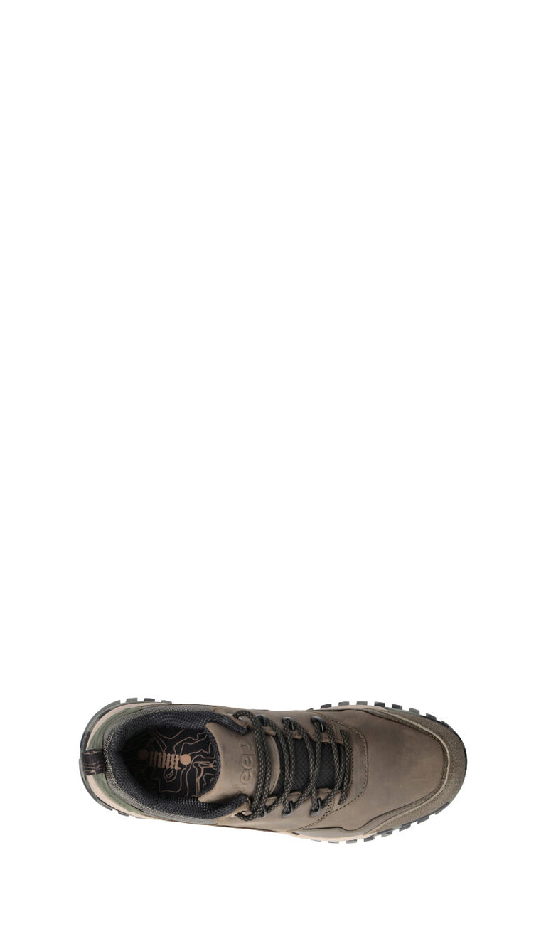 JEEP Sneaker uomo militare in pelle