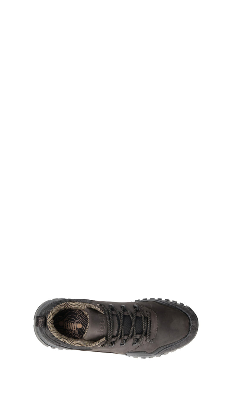 JEEP Sneaker uomo grigia in pelle