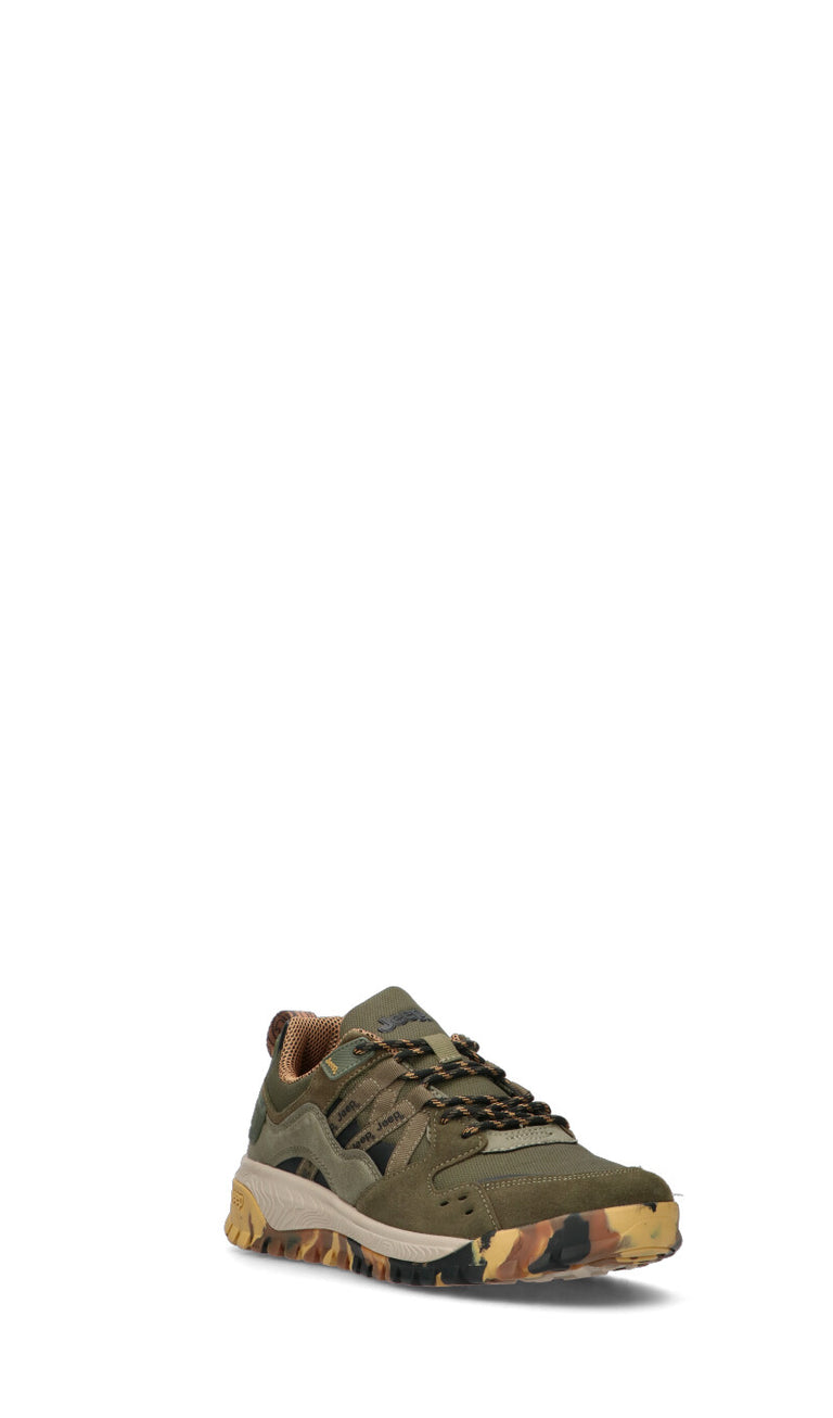 JEEP Sneaker uomo militare in suede