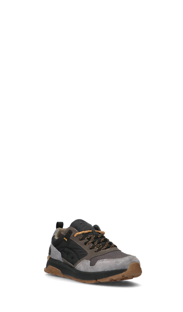 JEEP Sneaker uomo nera in suede