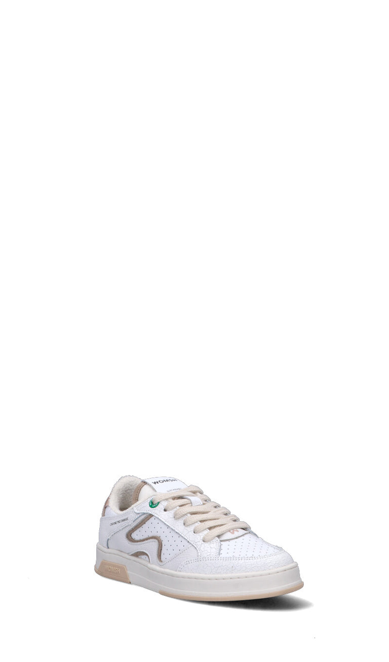 WOMSH Sneaker donna bianca in pelle