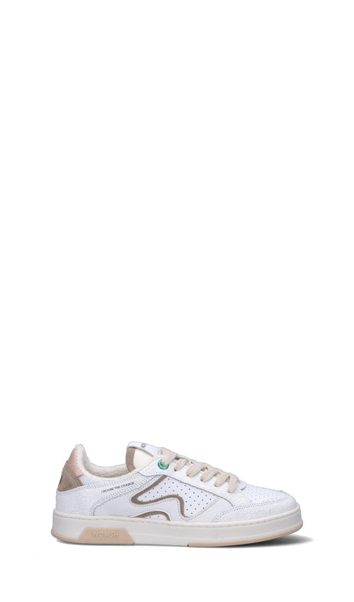 WOMSH Sneaker donna bianca in pelle