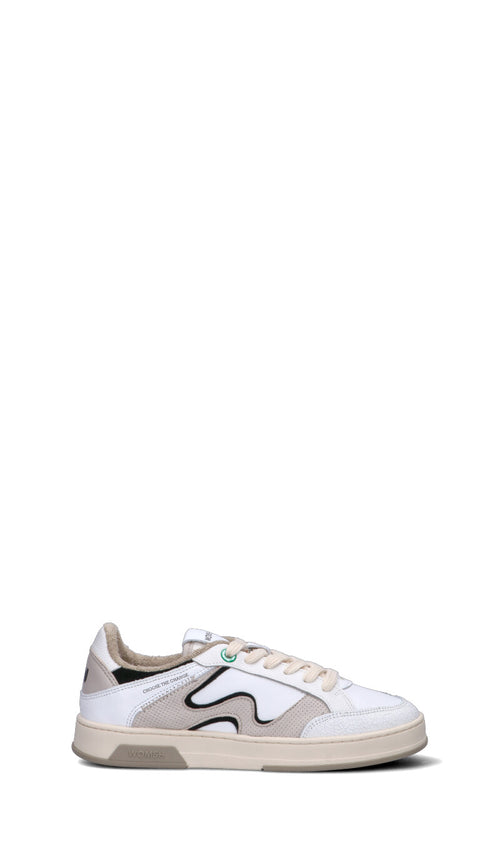 WOMSH Sneaker donna bianca in pelle