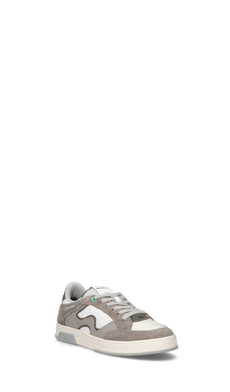 WOMSH Sneaker uomo grigia/bianca in pelle