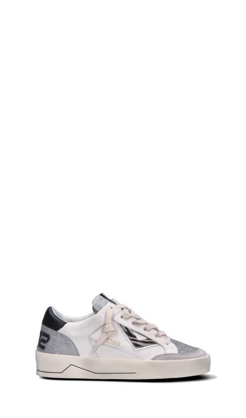 QUATTROBARRADODICI Sneaker donna bianca in pelle