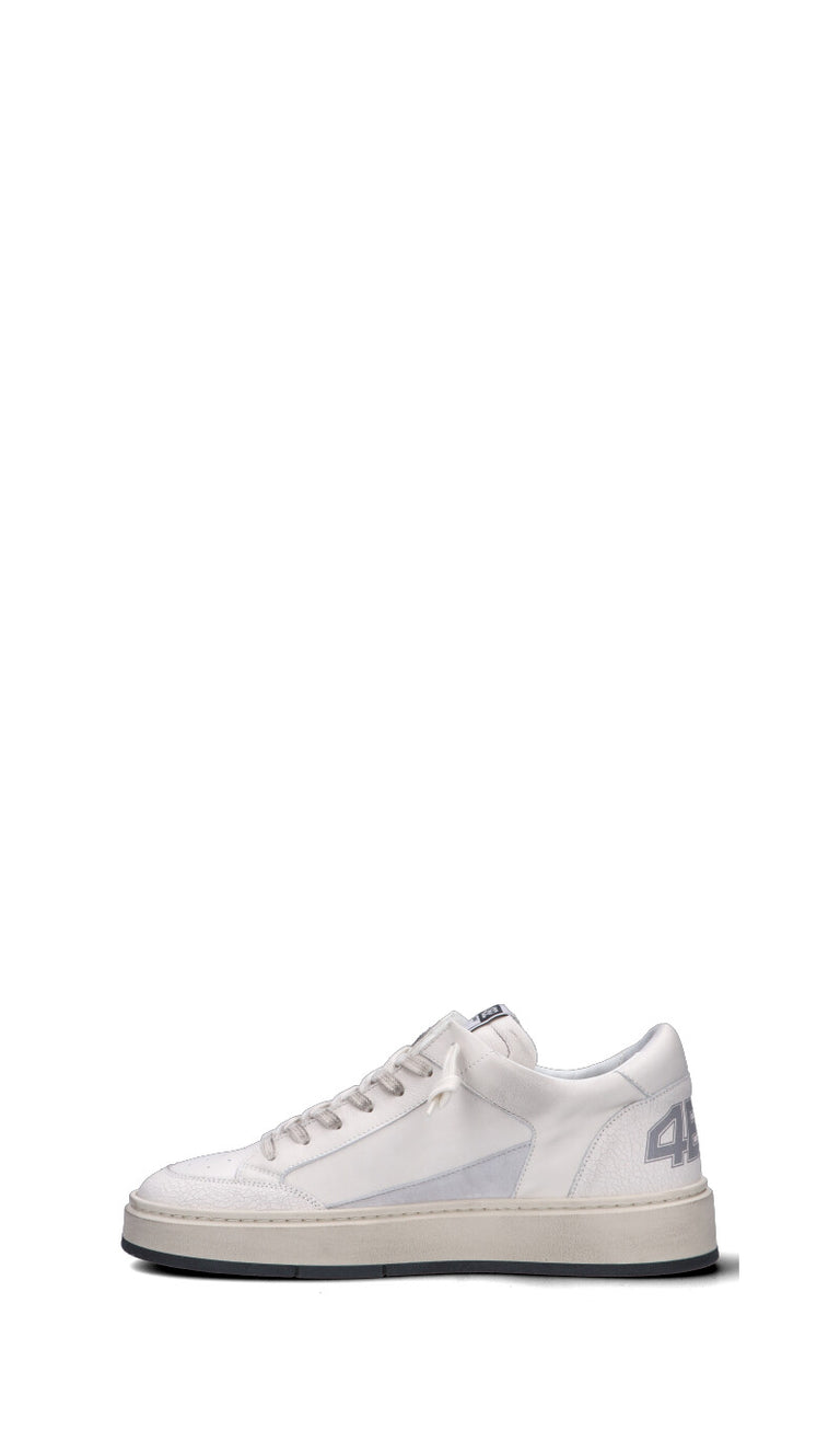 QUATTROBARRADODICI Sneaker donna bianca in pelle