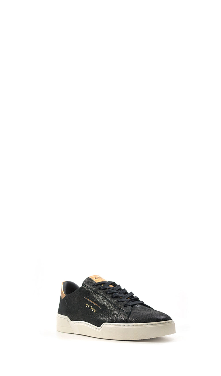 GH?UD Sneaker donna nera/oro in pelle