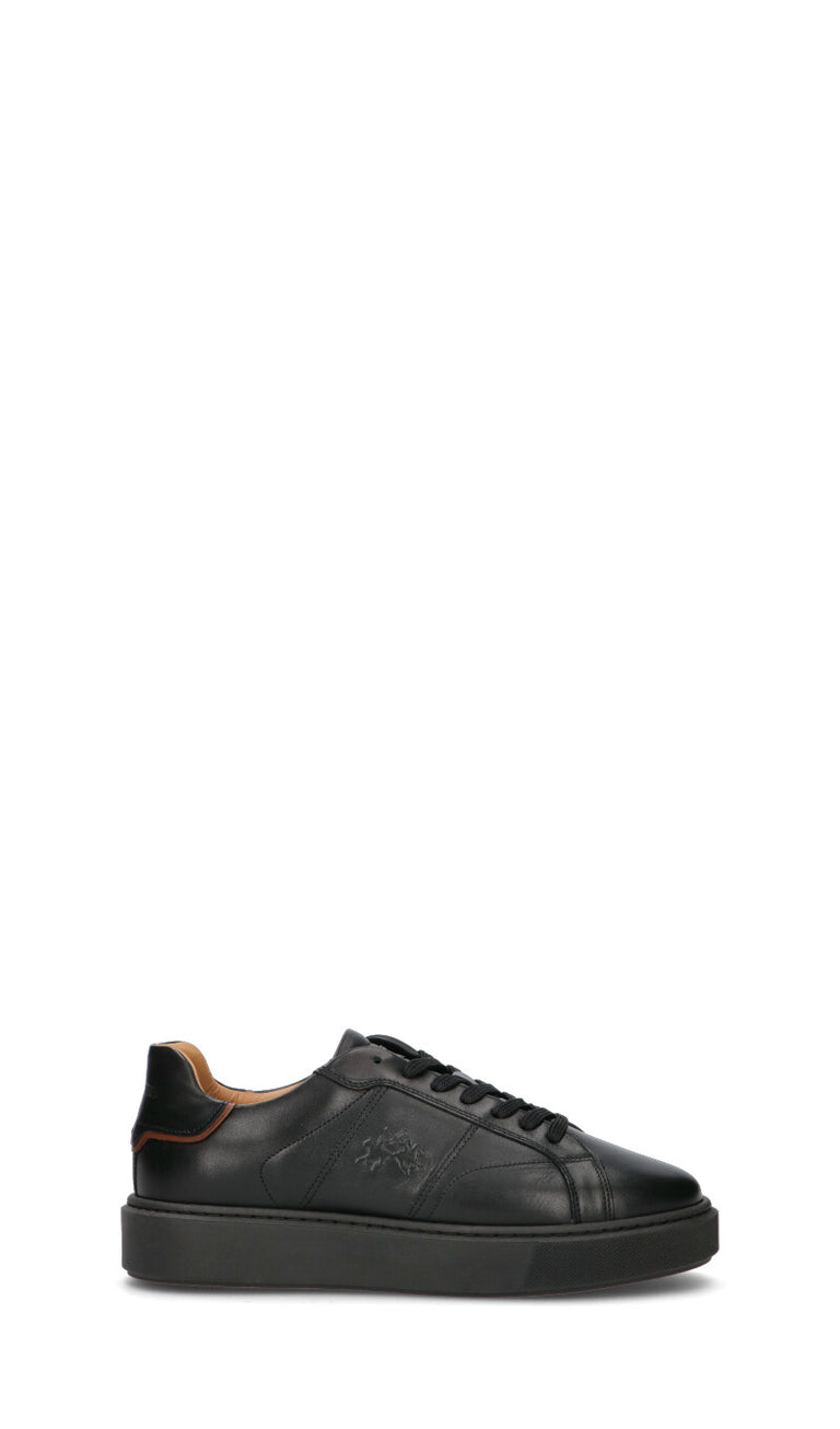 LA MARTINA Sneaker uomo nera in pelle