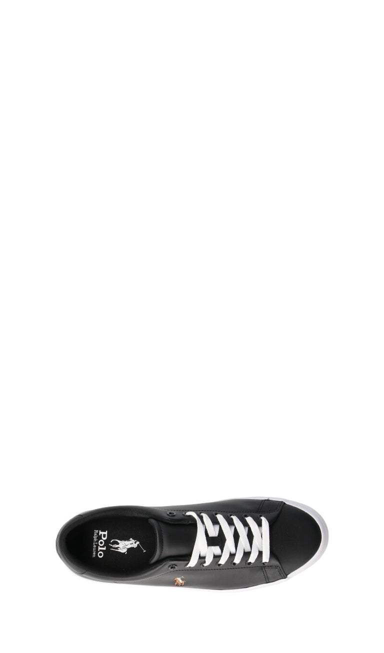 RALPH LAUREN Sneaker uomo nera in pelle