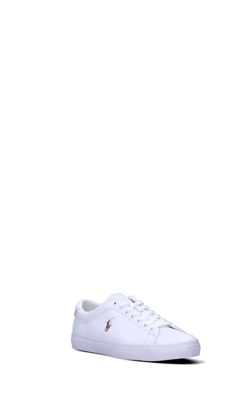 RALPH LAUREN Sneaker uomo bianca in pelle