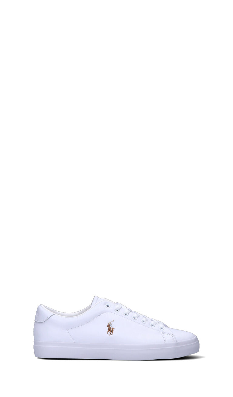 RALPH LAUREN Sneaker uomo bianca in pelle