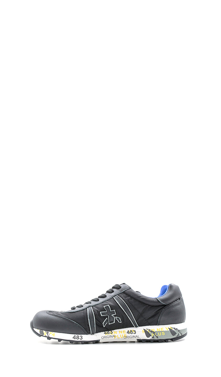 PREMIATA LUCY Sneaker uomo nero in suede e tessuto