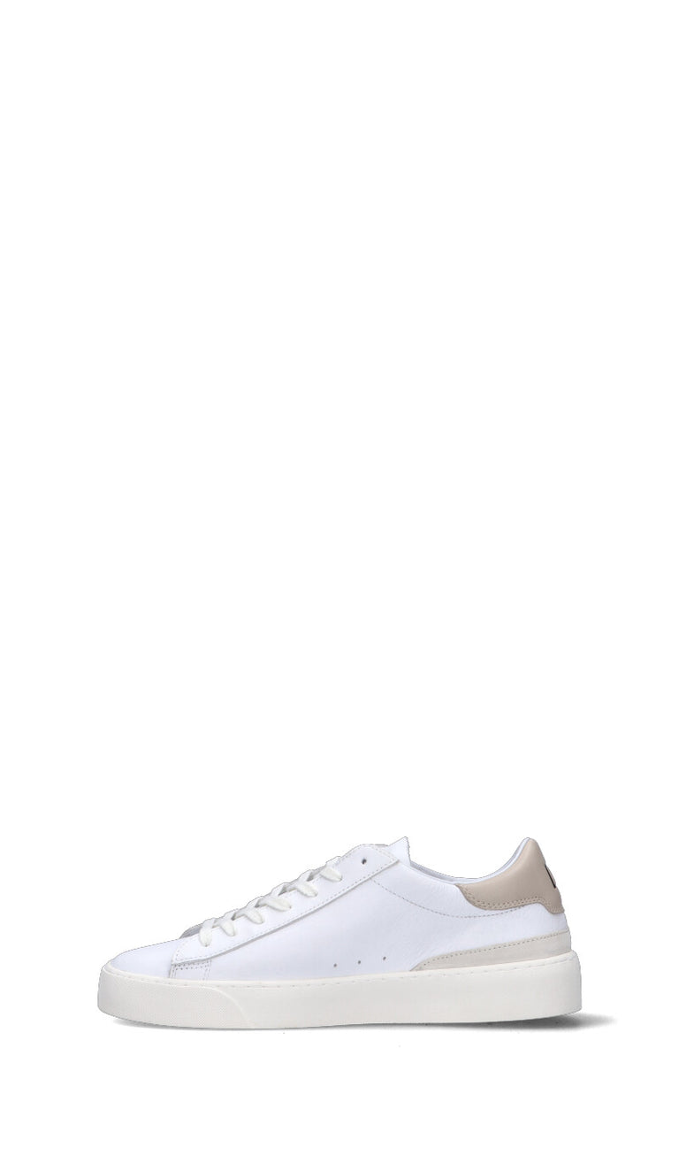 D.A.T.E. Sneaker uomo bianca/beige in pelle