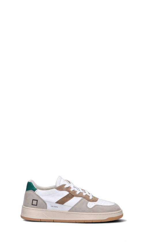 D.A.T.E. - COURT 2.0 Sneaker uomo bianca/verde in pelle