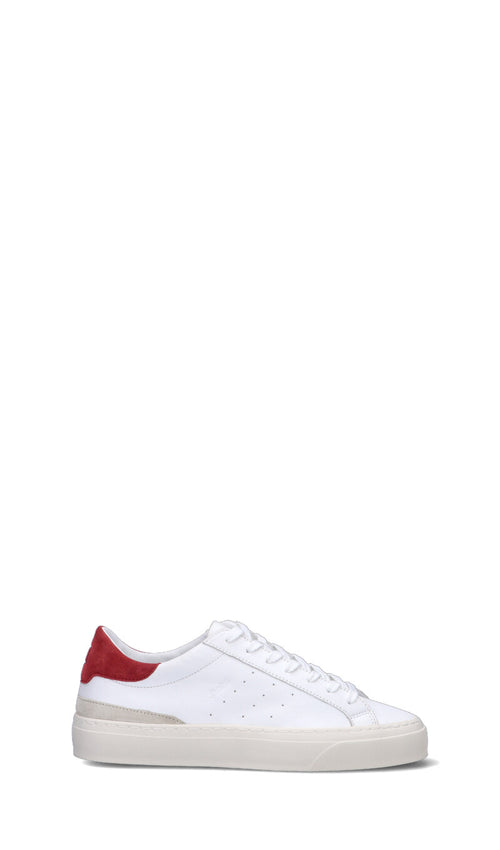 D.A.T.E. - SONICA Sneaker uomo bianca/rossa in pelle